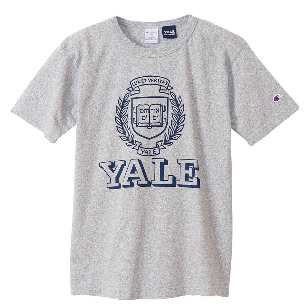 チャンピオン Champion メンズ T1011 ティーテンイレブン Tシャツ C5-T303 YALE エール大学 カレッジTシャツ  オックスフォードグレー