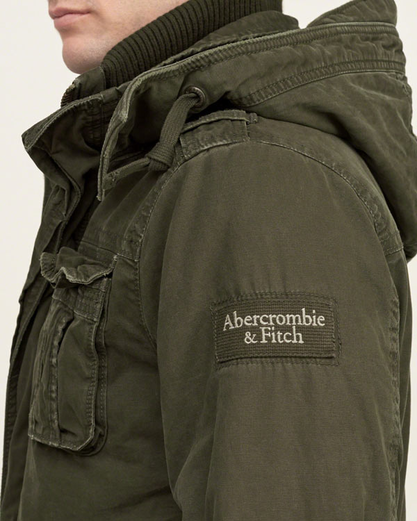 アバクロ Abercrombie＆Fitch アバクロンビー＆フィッチ ミリタリージャケット アウター：A&F Premium Mountain  Jacket - Olive≪送料無料≫