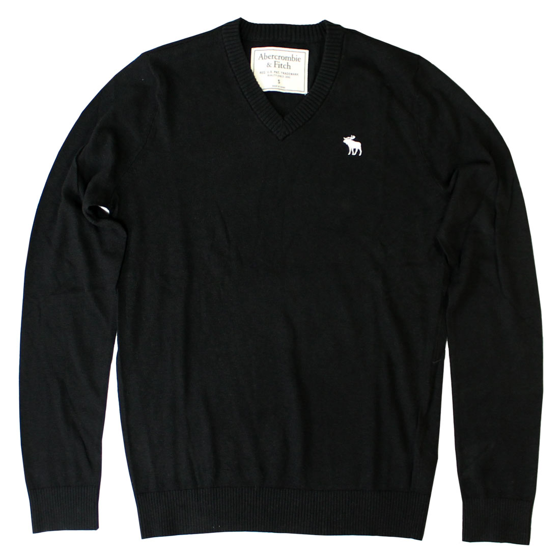 アバクロ Abercrombie Fitch アバクロンビー フィッチ Vネックセーター Icon V Neck Sweater Black Us限定モデル